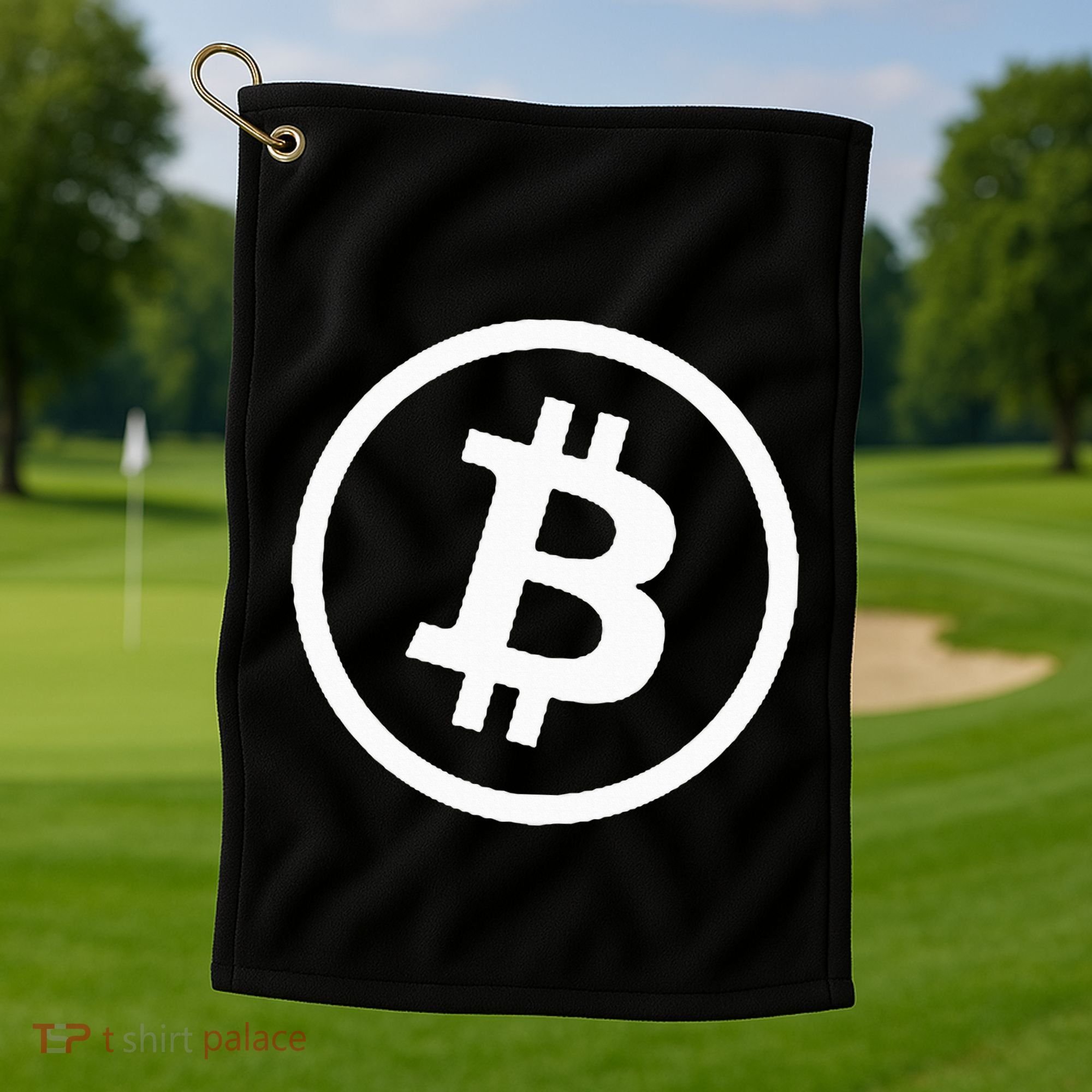 Bitcoin Cryptocurrency Btc Neck Position Bitcoin Golf Towel