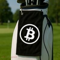 Bitcoin Cryptocurrency Btc Neck Position Bitcoin Golf Towel thumb 2