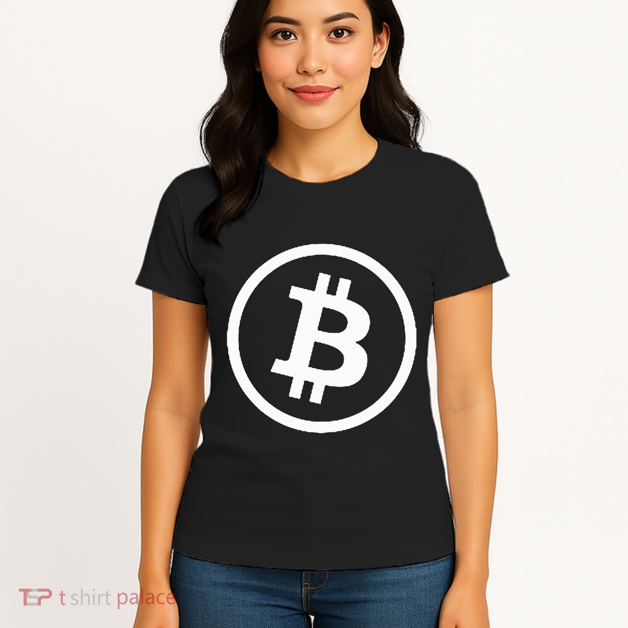 Bitcoin Cryptocurrency Btc Neck Position Bitcoin Women's T-Shirt