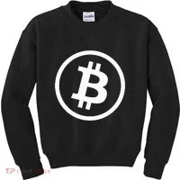 Bitcoin Cryptocurrency Btc Neck Position Bitcoin Kids Sweatshirt thumb 0