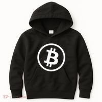 Bitcoin Cryptocurrency Btc Neck Position Bitcoin Kids Hoodie thumb 0