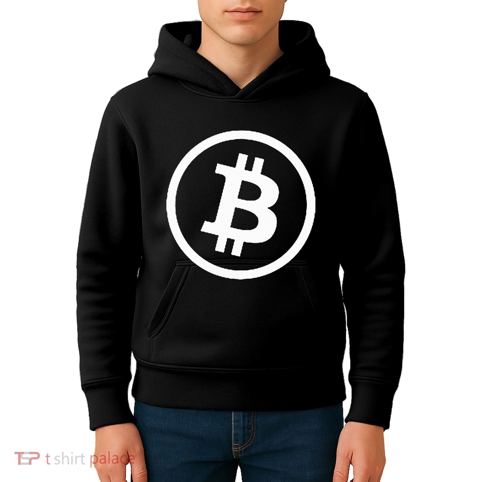 Bitcoin Cryptocurrency Btc Neck Position Bitcoin Kids Hoodie