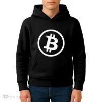 Bitcoin Cryptocurrency Btc Neck Position Bitcoin Kids Hoodie thumb 4
