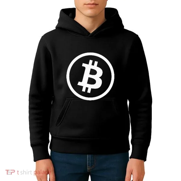 Bitcoin Cryptocurrency Btc Neck Position Bitcoin Kids Hoodie