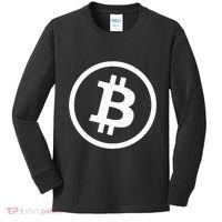 Bitcoin Cryptocurrency Btc Neck Position Bitcoin Kids Long Sleeve Shirt thumb 0
