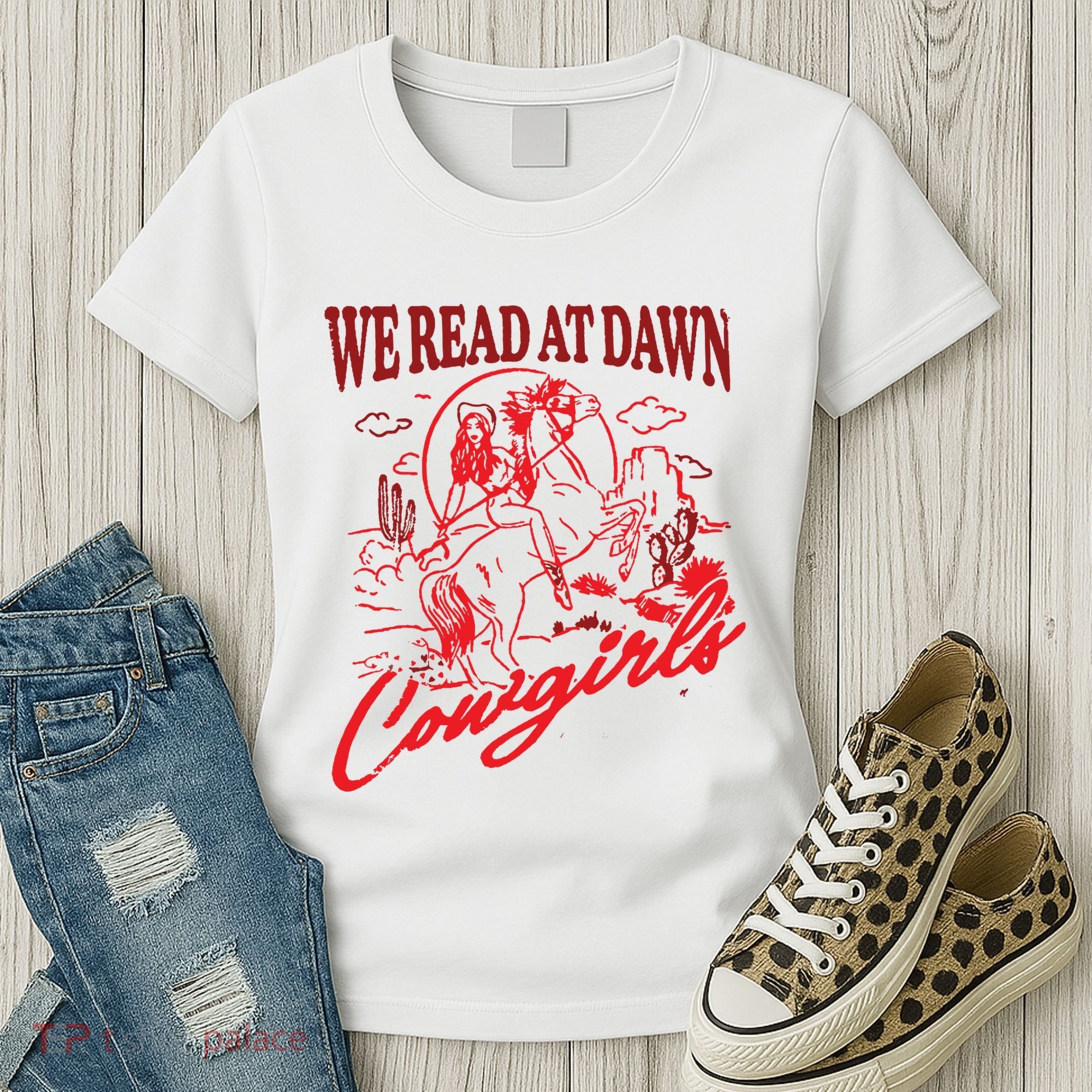 Bookish Cowgirl Women's T-Shirt