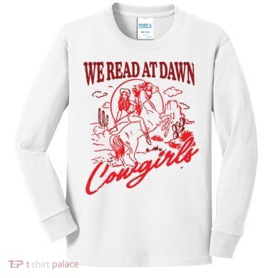 Bookish Cowgirl Kids Long Sleeve Shirt