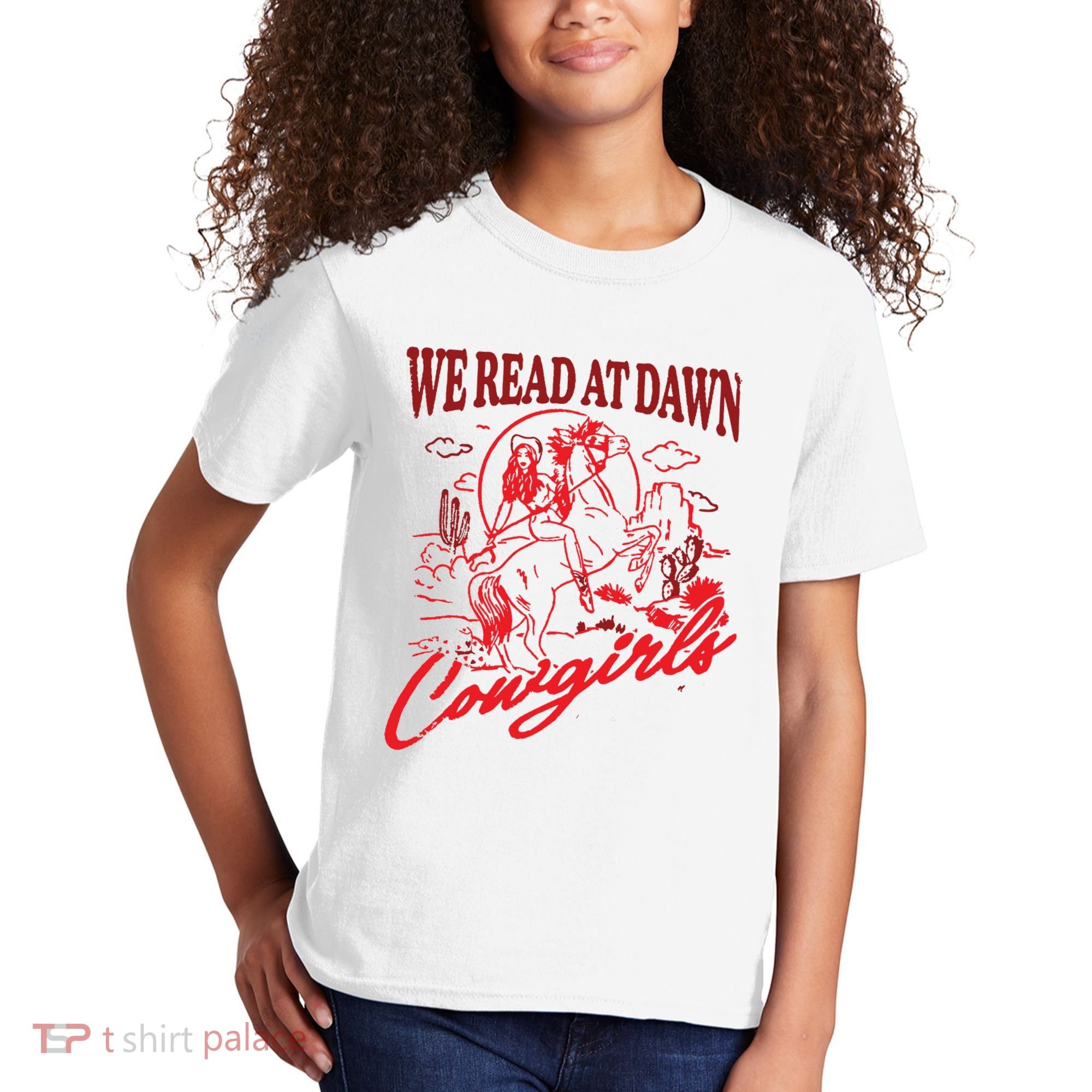 Bookish Cowgirl Kids T-Shirt