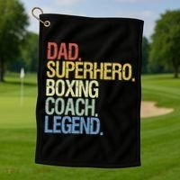 Boxing Coach Golf Towel thumb 1