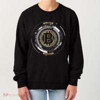 Bitcoin Coin Btc Crypto Currency Traders Blockchain Miners Women's Sweatshirt thumb 0