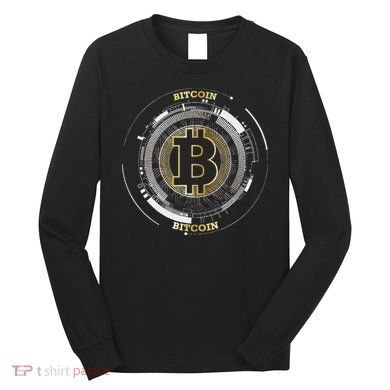 Bitcoin Coin Btc Crypto Currency Traders Blockchain Miners Long Sleeve Shirt