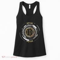 Bitcoin Coin Btc Crypto Currency Traders Blockchain Miners Women's Tank Top thumb 0