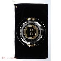 Bitcoin Coin Btc Crypto Currency Traders Blockchain Miners Golf Towel thumb 0