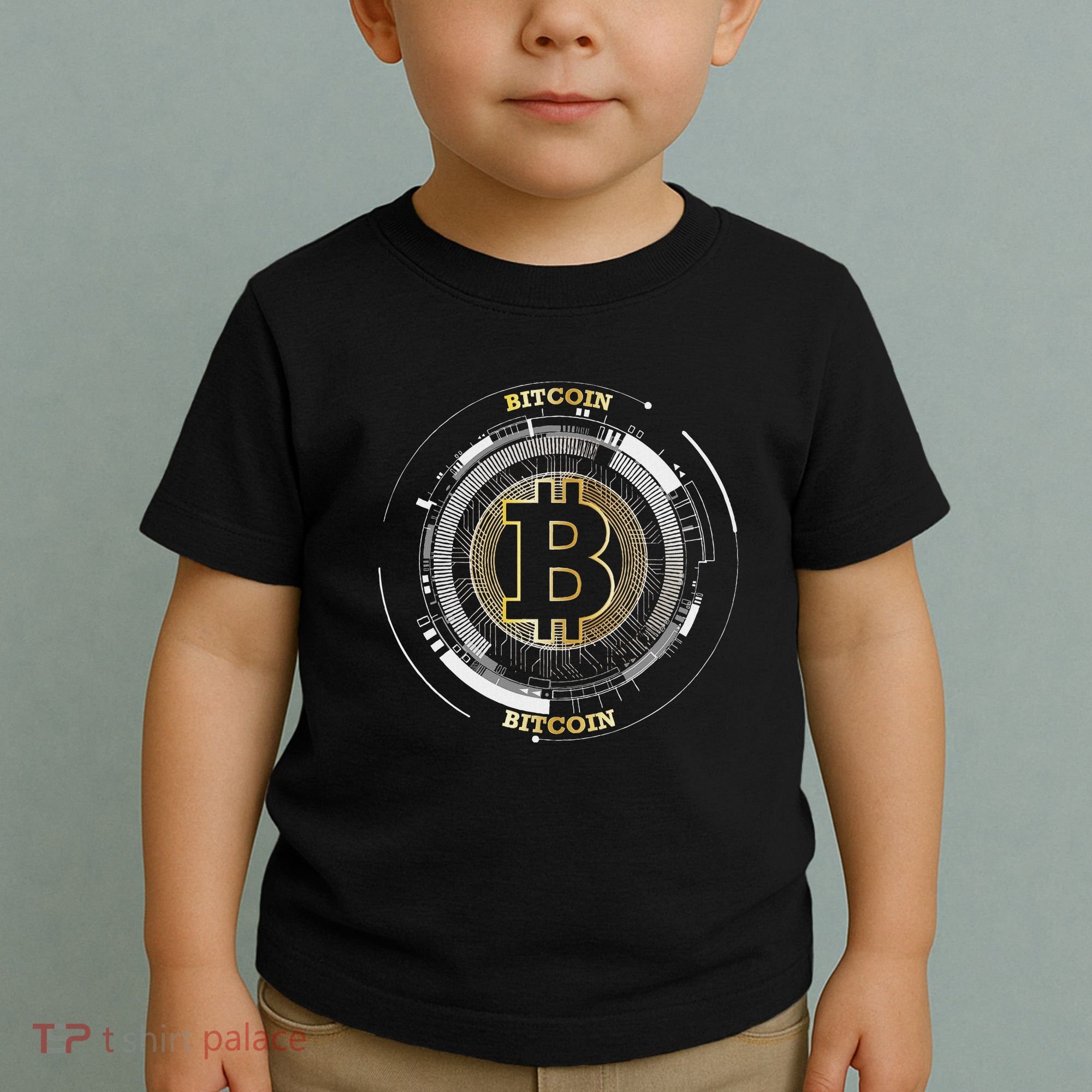 Bitcoin Coin Btc Crypto Currency Traders Blockchain Miners Toddler T-Shirt