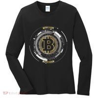 Bitcoin Coin Btc Crypto Currency Traders Blockchain Miners Women's Long Sleeve Shirt thumb 0