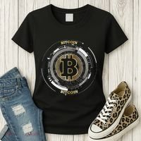 Bitcoin Coin Btc Crypto Currency Traders Blockchain Miners Women's T-Shirt thumb 3