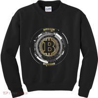 Bitcoin Coin Btc Crypto Currency Traders Blockchain Miners Kids Sweatshirt thumb 0