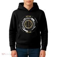 Bitcoin Coin Btc Crypto Currency Traders Blockchain Miners Kids Hoodie thumb 4