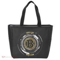 Bitcoin Coin Btc Crypto Currency Traders Blockchain Miners Tote Bag thumb 0
