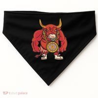 Bitcoin Chain Bull USA-Made Doggie Bandana thumb 0