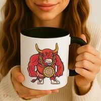Bitcoin Chain Bull Coffee Mug thumb 3