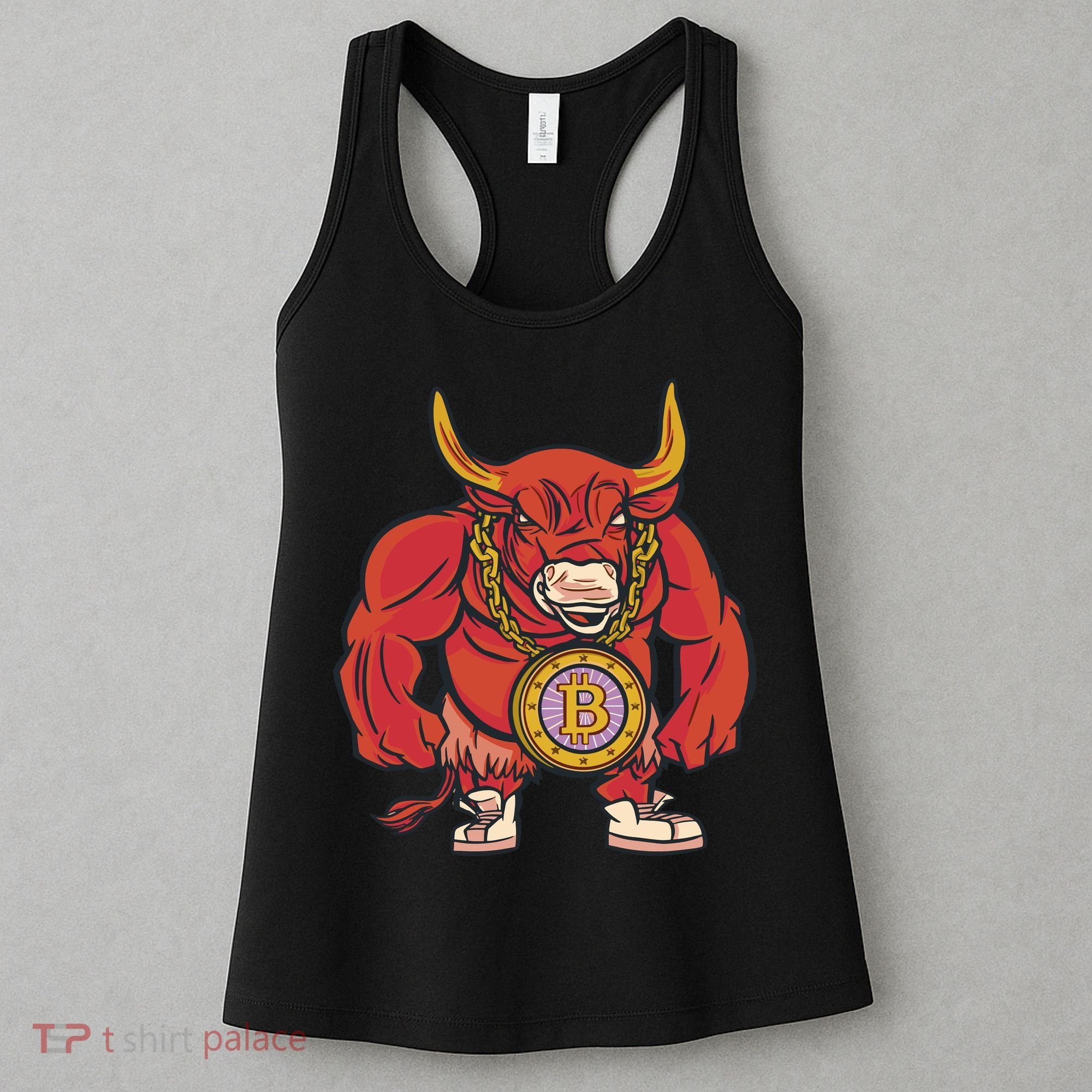 Bitcoin Chain Bull Women's Tank Top