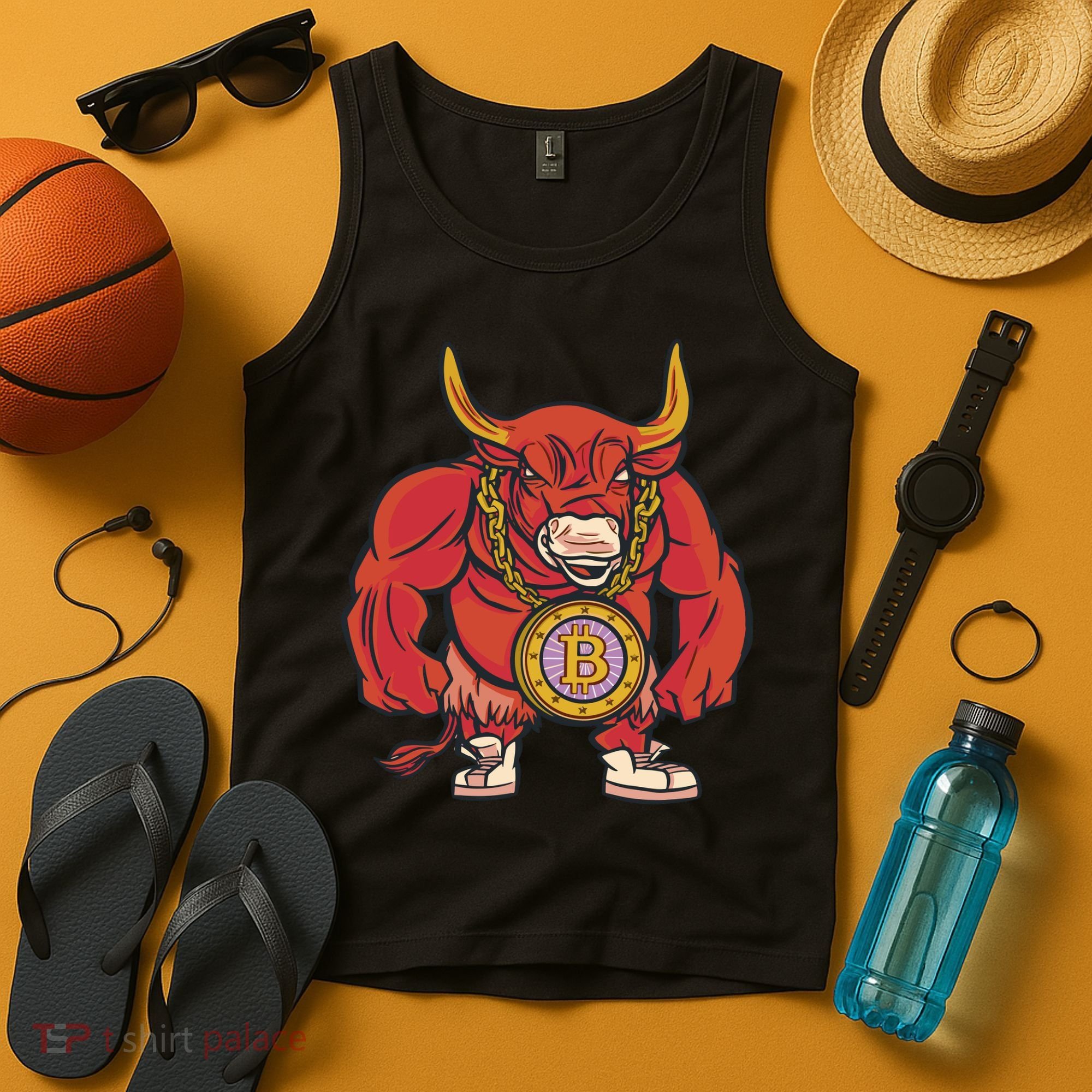 Bitcoin Chain Bull Tank Top