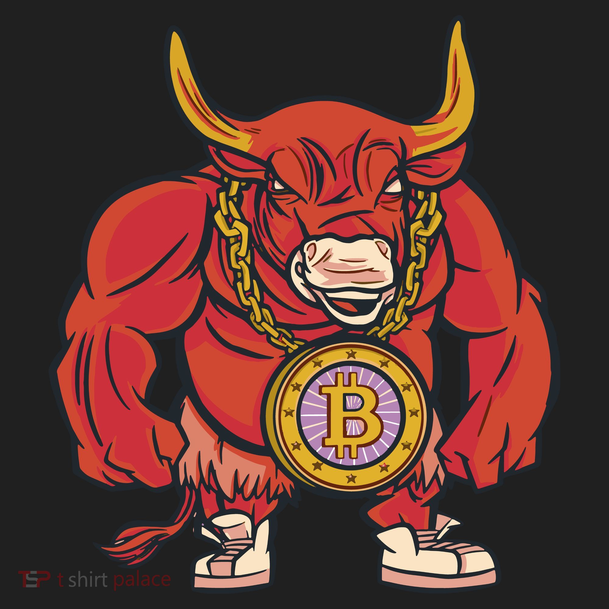 Bitcoin Chain Bull Golf Towel