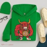 Bitcoin Chain Bull Hoodie thumb 4