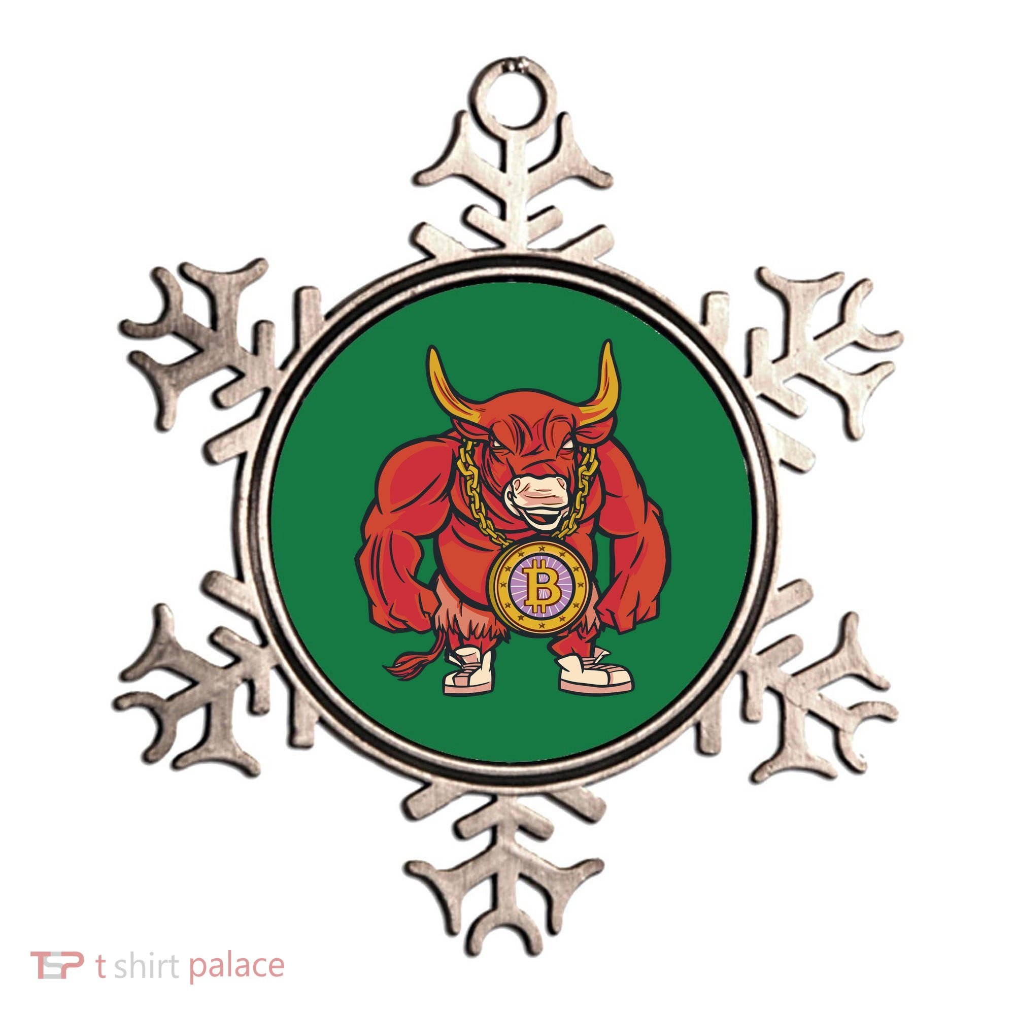 Bitcoin Chain Bull Ornament