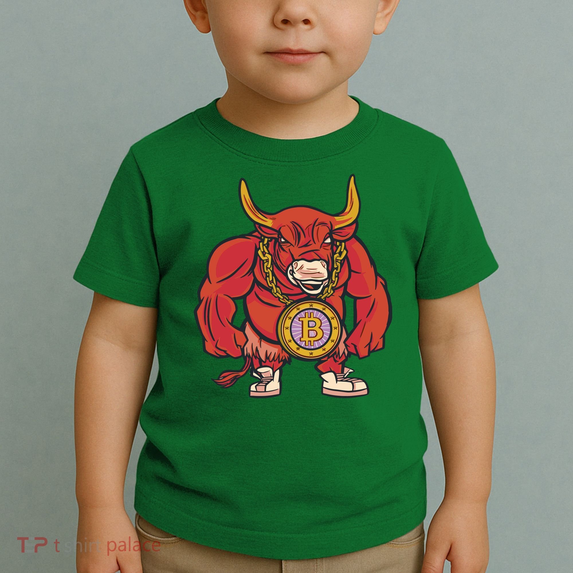 Bitcoin Chain Bull Toddler T-Shirt