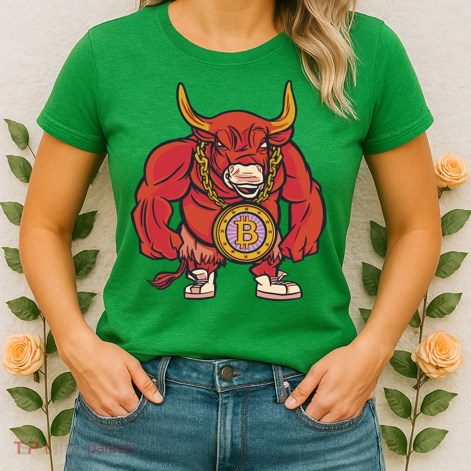 Bitcoin Chain Bull Women's T-Shirt