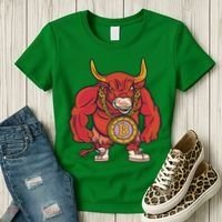 Bitcoin Chain Bull Women's T-Shirt thumb 3