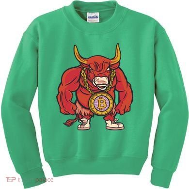 Bitcoin Chain Bull Kids Sweatshirt