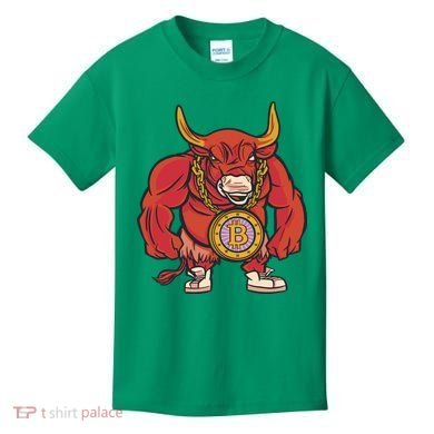 Bitcoin Chain Bull Kids T-Shirt