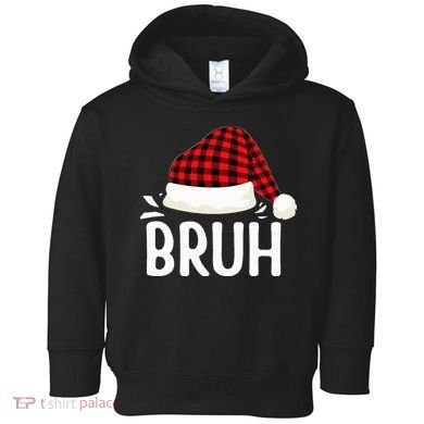 Bruh Christmas Toddler Hoodie