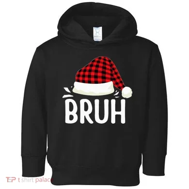 Bruh Christmas Toddler Hoodie