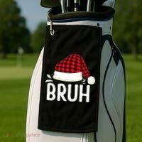 Bruh Christmas Golf Towel thumb 2