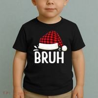 Bruh Christmas Toddler T-Shirt thumb 2