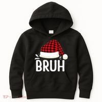 Bruh Christmas Kids Hoodie thumb 0