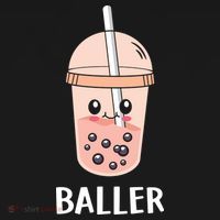 Baller Cat Boba Tea Bubble Tea Anime Kawaii Neko Strawberry Graphic Mousepad thumb 1