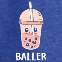 Baller Cat Boba Tea Bubble Tea Anime Kawaii Neko Strawberry Graphic T-Shirt thumb 5