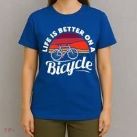 Bike Cycling Biking Cyclist Retro Theme Bicycle Quote Saying T-Shirt thumb 4