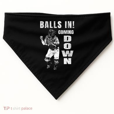 Baseball Catcher - Balls In - Coming Down - Baseball USA-Made Doggie Bandana