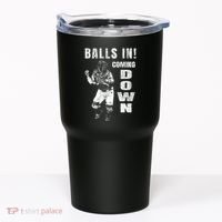 Baseball Catcher - Balls In - Coming Down - Baseball Tumbler thumb 0