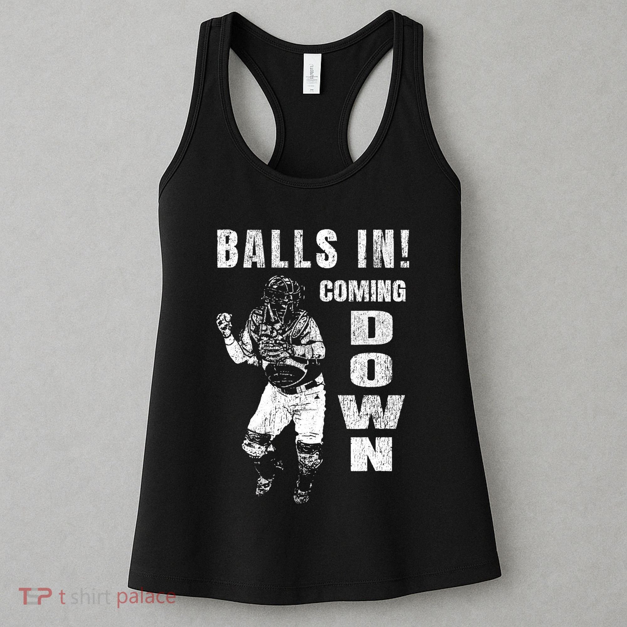 Baseball Catcher - Balls In - Coming Down - Baseball Women's Tank Top