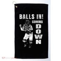 Baseball Catcher - Balls In - Coming Down - Baseball Golf Towel thumb 0
