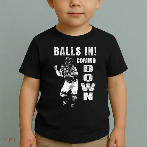 Baseball Catcher - Balls In - Coming Down - Baseball Toddler T-Shirt