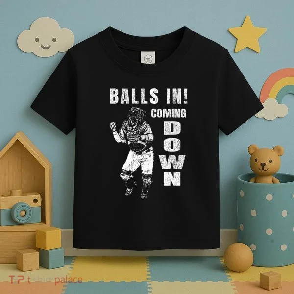 Baseball Catcher - Balls In - Coming Down - Baseball Toddler T-Shirt