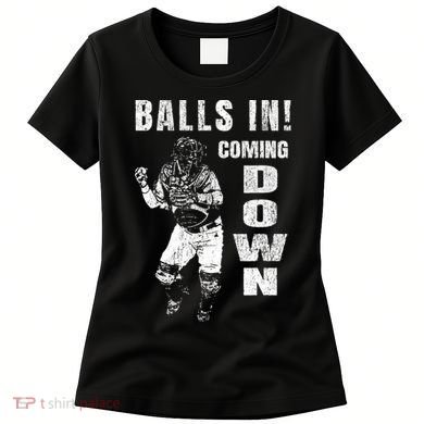 Baseball Catcher - Balls In - Coming Down - Baseball Women's T-Shirt